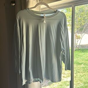 Green lululemon LS top